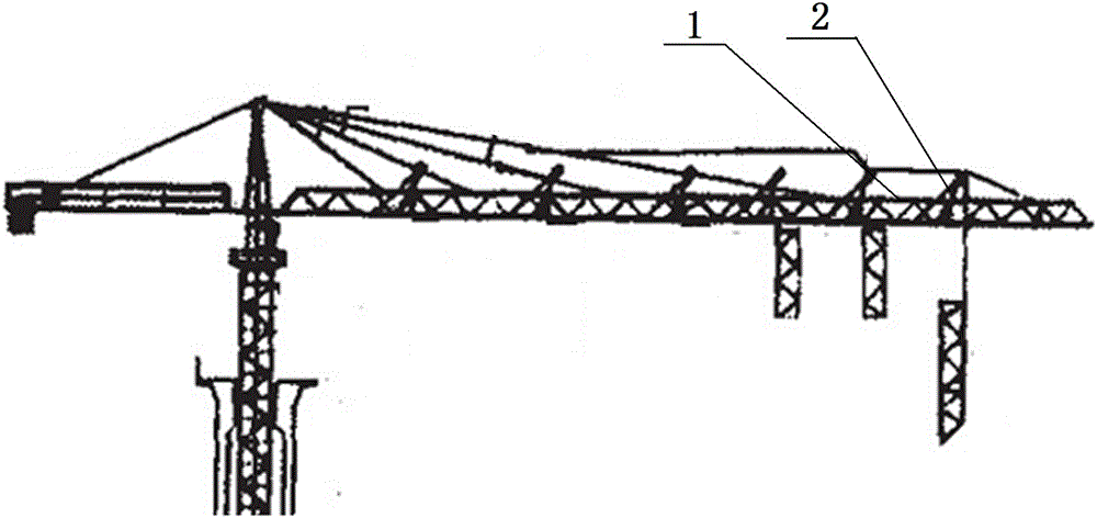 x技术 最新专利 专利名称:一种新型的塔式起重机大臂分段拆除辅助装置