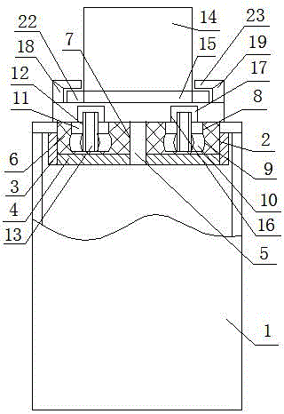 一种计算机故障报警装置与主机连接架的制作方法附图