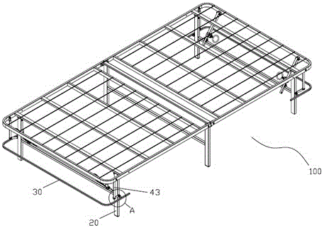 折叠床架的制作方法附图