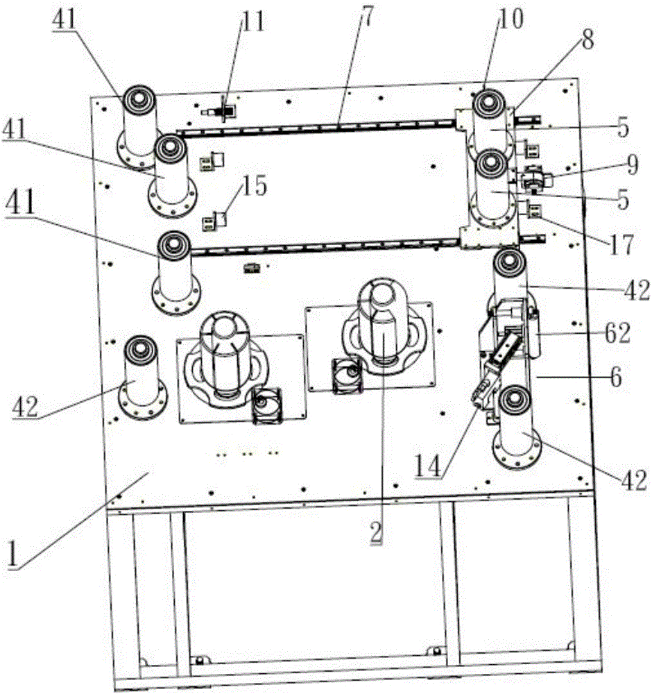 一种连续收料系统及连续垂直电镀生产线的制作方法附图