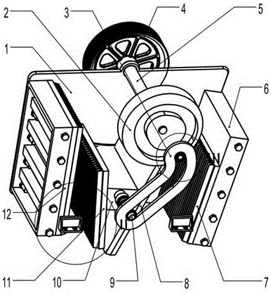 一种凸轮式双腔颚式破碎机的制作方法附图