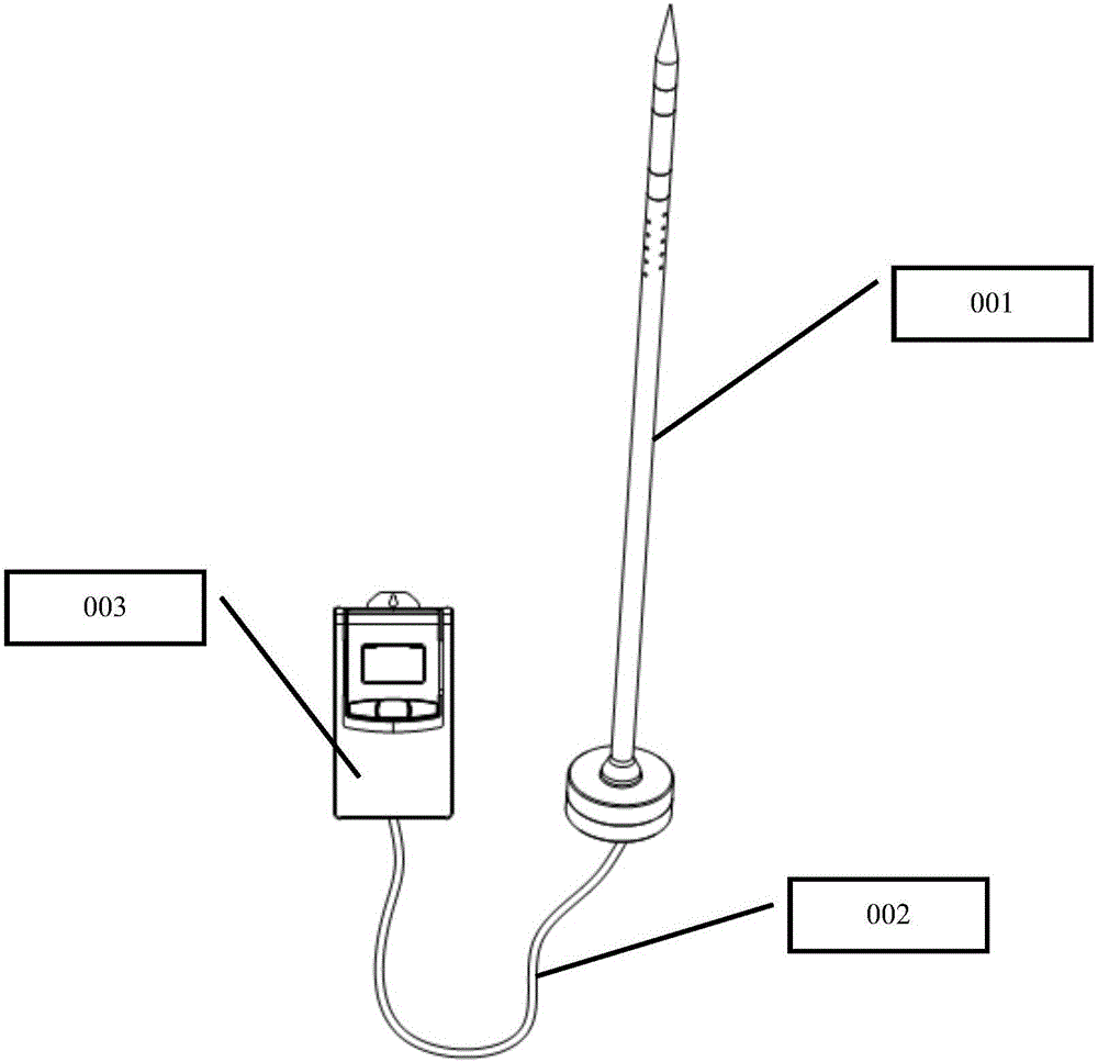 一种片烟包芯温度水份自动检测装置的制造方法附图