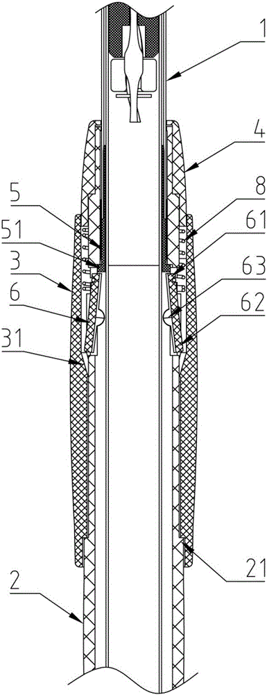一种拖把伸缩杆的限位锁止结构的制作方法附图