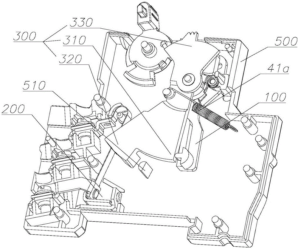 具有跳闸装置的辅助模块的制作方法附图